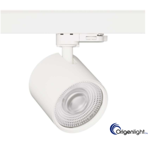 SPOT PARA RIEL LED 30W 100-265V 4000K A/AJUSTABLE BLANCO CRI90 100X96MM IP20 ORIGEN