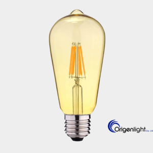 FOCO LED PERA AMBAR 7W E27 2500K DIM FILAMENTO LINEAL LEDEX